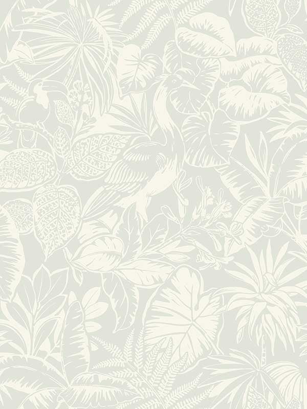 Corcovado Jungle Jamboree fabric in aqua color - pattern number 4071-71013 - by Chesapeake in the Blue Heron collection