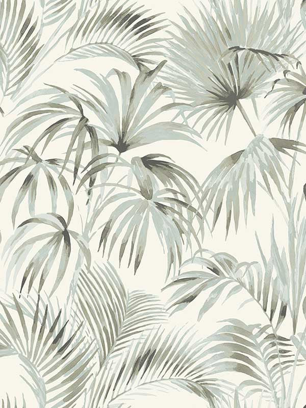Manaus Palm Frond fabric in aqua color - pattern number 4071-71015 - by Chesapeake in the Blue Heron collection