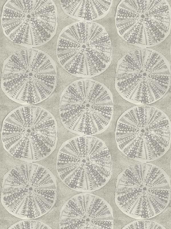 Biscuit Sand Dollar fabric in grey color - pattern number 4071-71024 - by Chesapeake in the Blue Heron collection