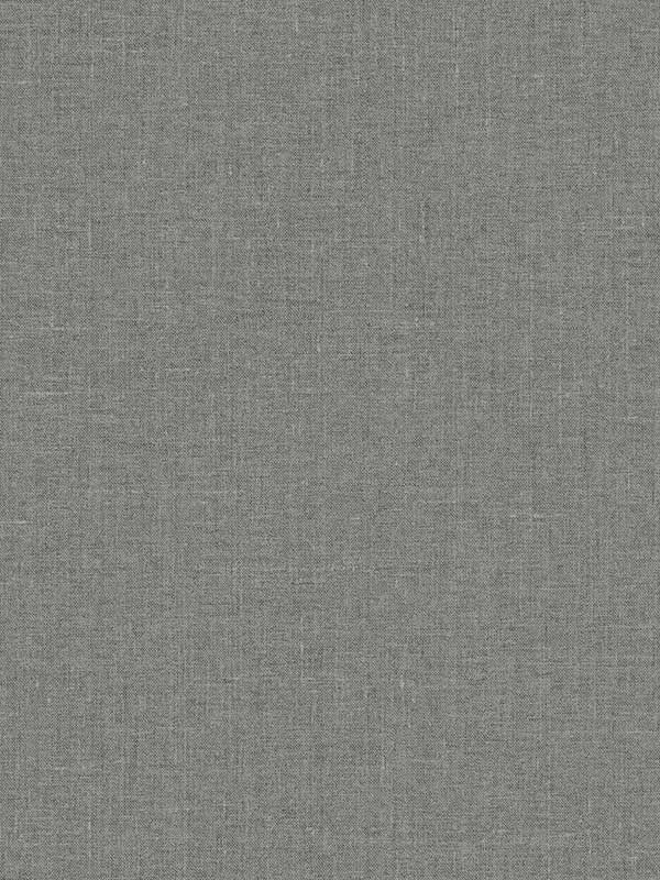 Abington Faux Linen fabric in sleek charcoal color - pattern number EW10110 - by Seabrook in the White Heron collection