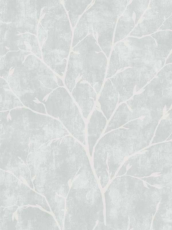 Avena Branches fabric in winter grey color - pattern number EW10218 - by Seabrook in the White Heron collection