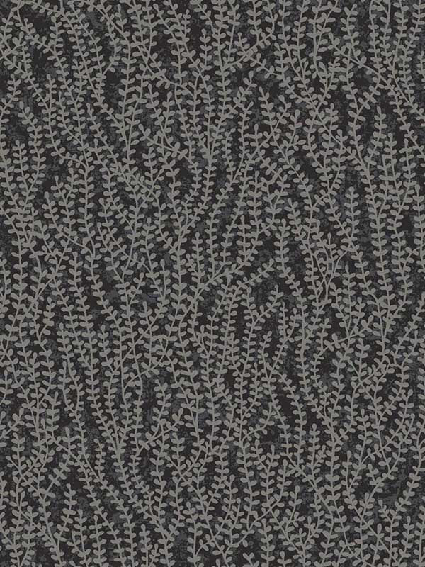 Seaweed Beaded Branches fabric in silver glass color - pattern number EW10600 - by Seabrook in the White Heron collection
