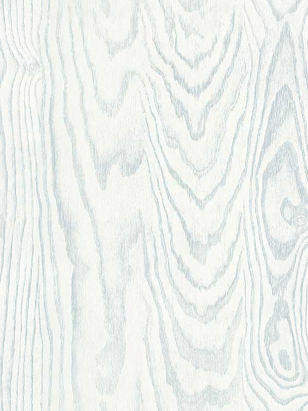 Kyoto Faux Woodgrain wallpaper in soft blue color - pattern number EW11302 - by Seabrook in the White Heron collection