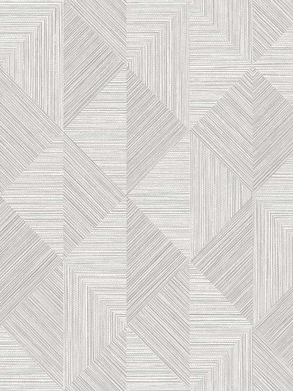 Diamond Inlay wallpaper in dove wing color - pattern number EW11708 - by Seabrook in the White Heron collection
