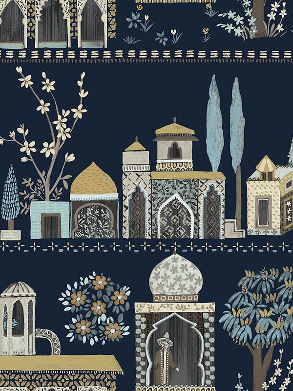 Medina wallpaper in dawn color - pattern number WTK20102.WT.0 - by Winfield Thybony in the The Keys collection