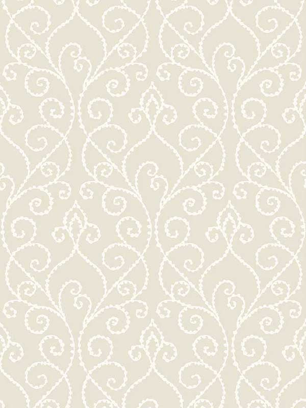 Sea Lore fabric in cream color - pattern number WTK21105.WT.0 - by Winfield Thybony in the The Keys collection