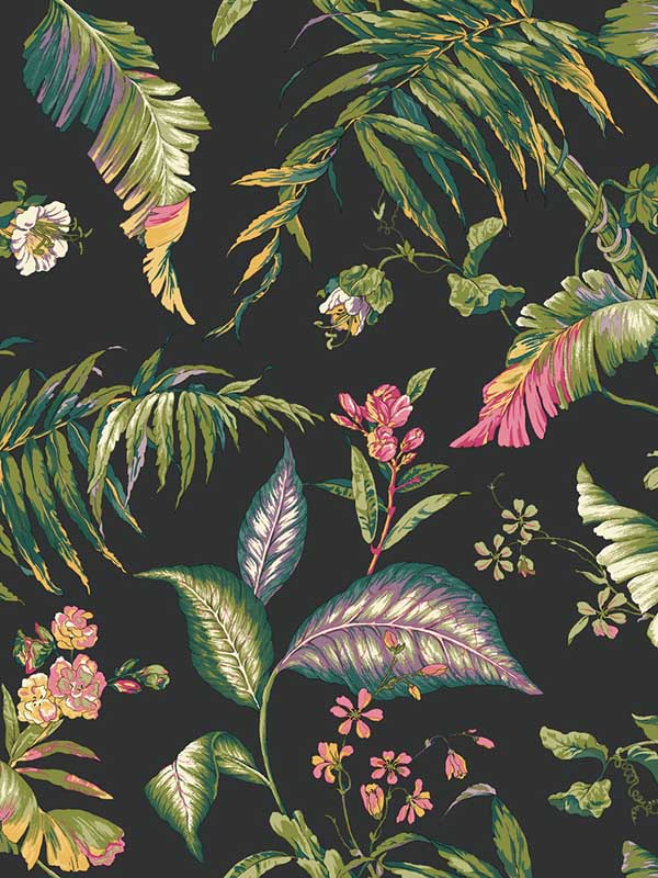 Fiji Garden fabric in green color - pattern number AT7093 - by York in the Inspired by Color Earthy Tones collection
