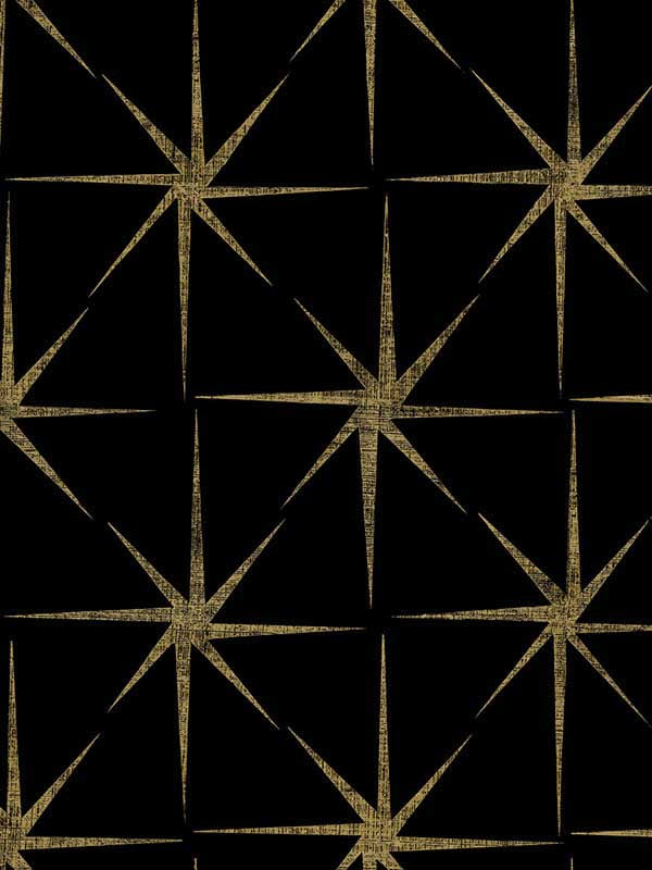 Evening Stars wallpaper in black color - pattern number GR5941 - by York in the Inspired by Color Shimmering Finishes collection