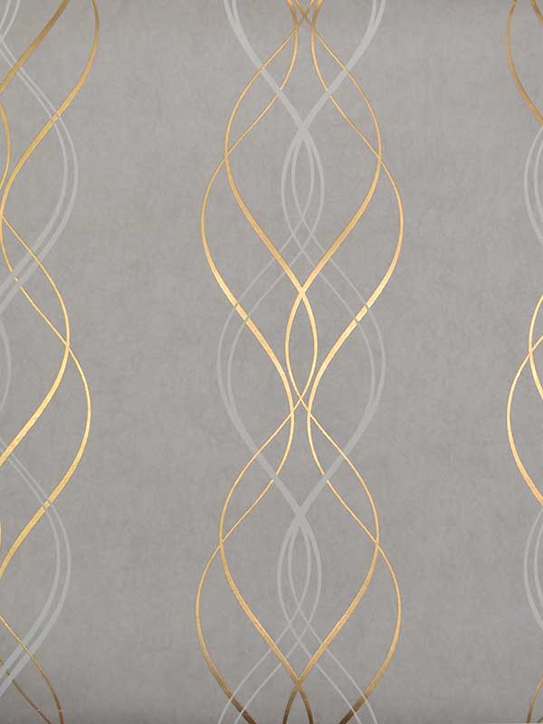 Aurora wallpaper in grey and gold color - pattern number NW3550 - by York in the Inspired by Color Shimmering Finishes collection
