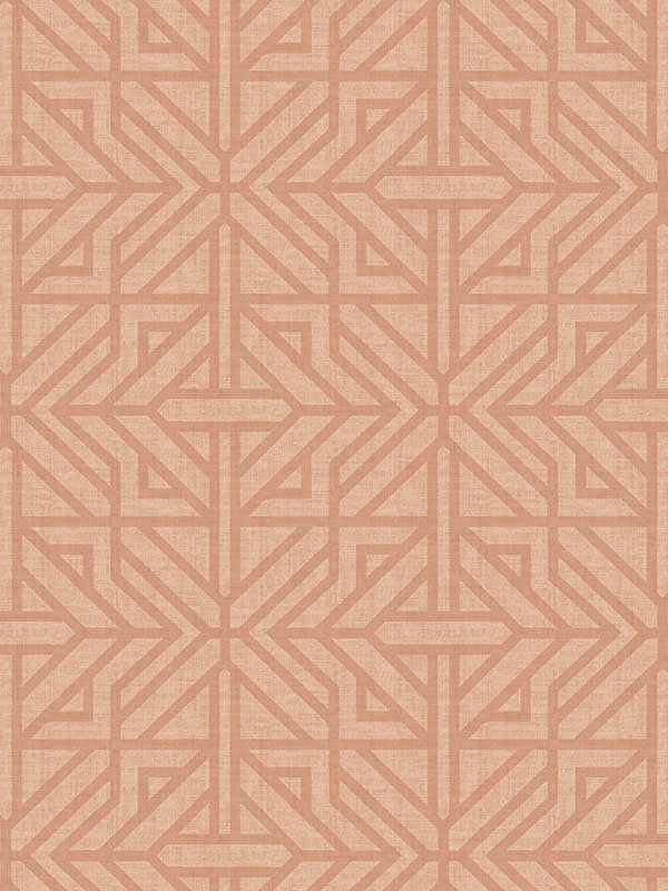 Hesper Geometric wallpaper in rust color - pattern number 4121-26930 - by A Street Prints in the Mylos collection