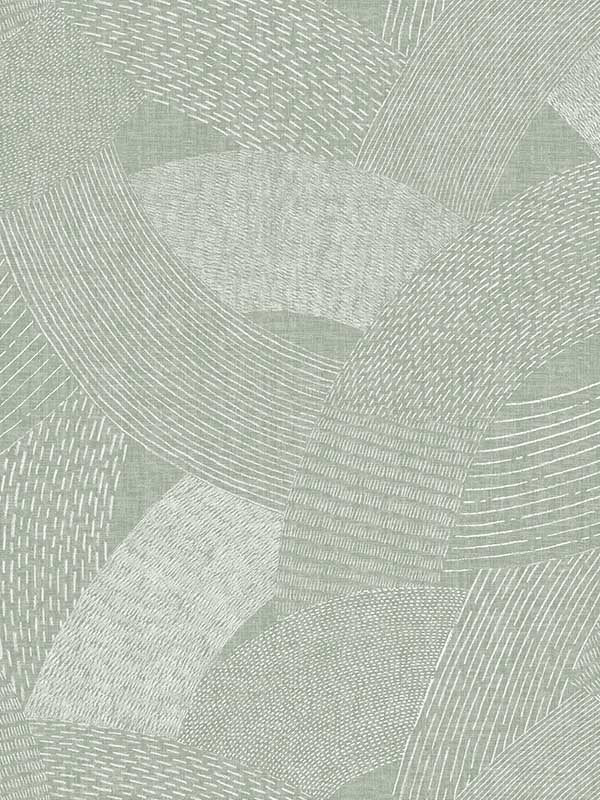 Tania Woven Abstract wallpaper in moss color - pattern number 4121-26934 - by A Street Prints in the Mylos collection