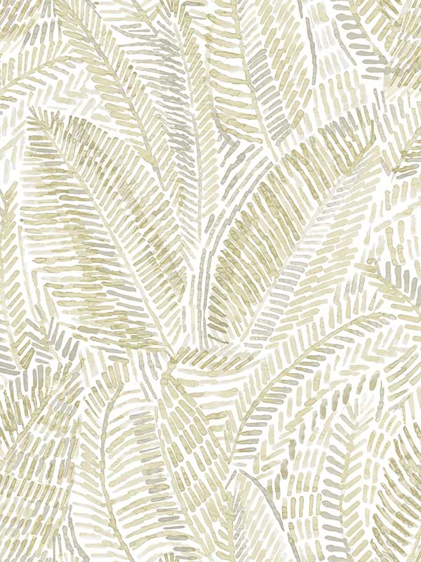 Fildia Botanical wallpaper in honey color - pattern number 4121-26952 - by A Street Prints in the Mylos collection