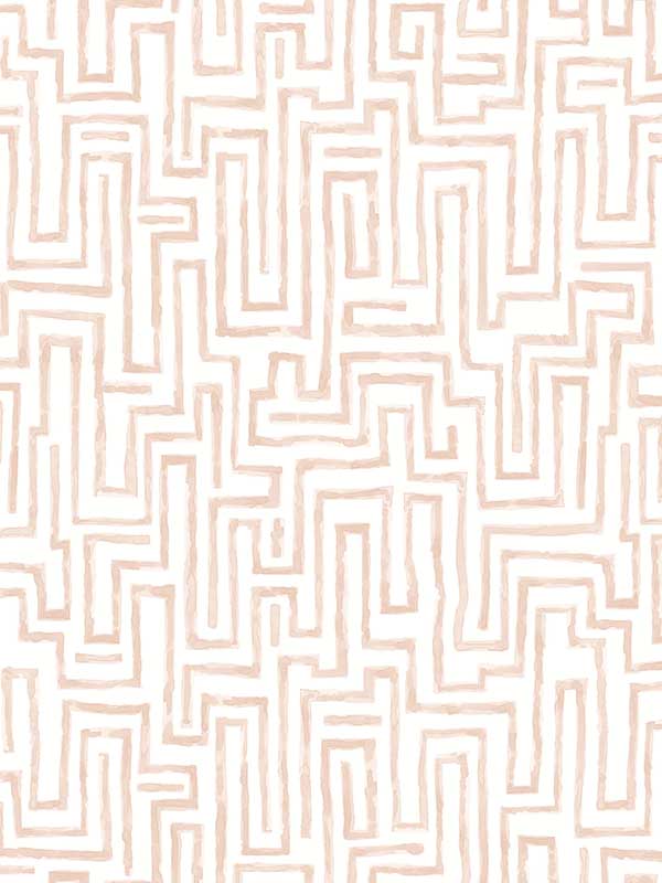 Ramble Geometric fabric in blush color - pattern number 4121-26954 - by A Street Prints in the Mylos collection