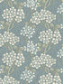 Floral Vine fabric in stream blue and sage color - pattern number ET12004 - by Seabrook in the Legacy Prints collection