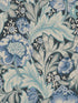 Acanthus Garden fabric in bluestone and golden color - pattern number ET12312 - by Seabrook in the Legacy Prints collection