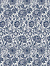 Tonal Floral Trail fabric in navy blue color - pattern number ET12502 - by Seabrook in the Legacy Prints collection