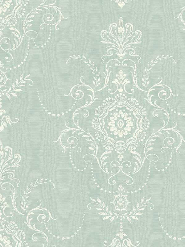 Colette Cameo fabric in summer sky color - pattern number FC60314 - by Seabrook in the French Country collection