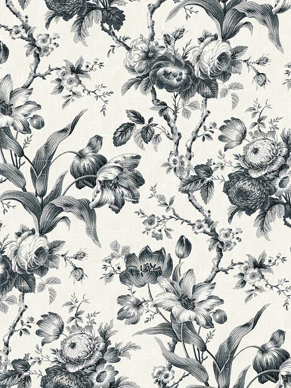 En Rose fabric in poppy seed color - pattern number FC61200 - by Seabrook in the French Country collection