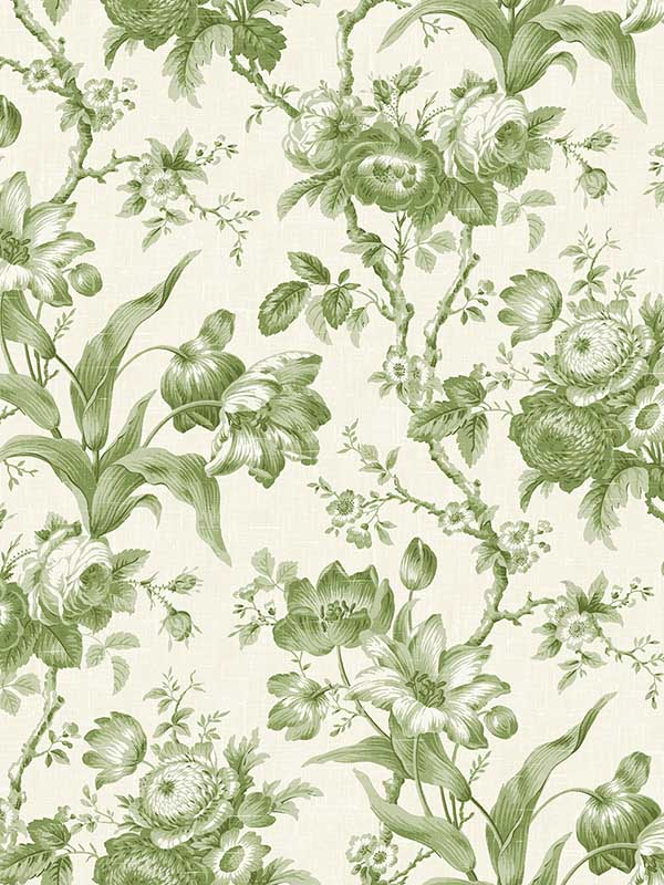 En Rose fabric in pomme color - pattern number FC61204 - by Seabrook in the French Country collection