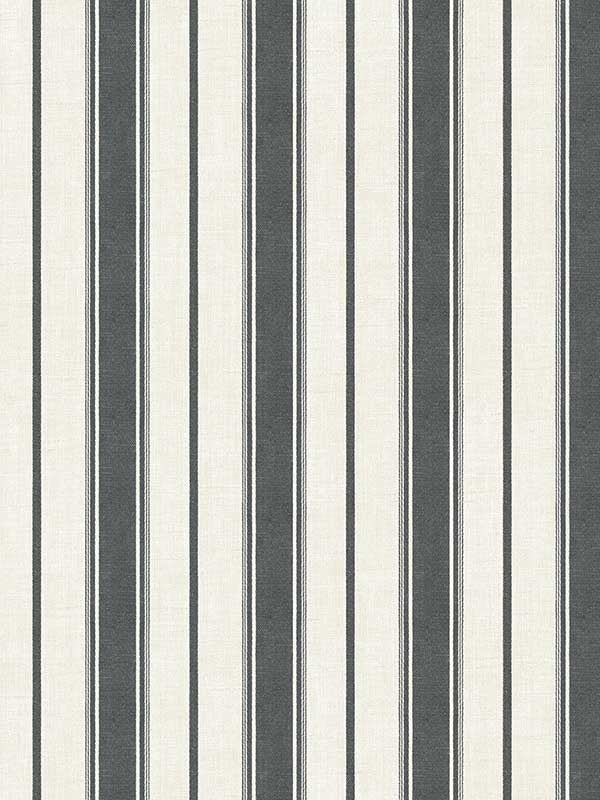 Eliott Linen Stripe wallpaper in poppy seed color - pattern number FC61500 - by Seabrook in the French Country collection