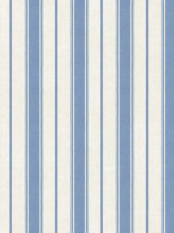 Eliott Linen Stripe fabric in blue bell color - pattern number FC61502 - by Seabrook in the French Country collection