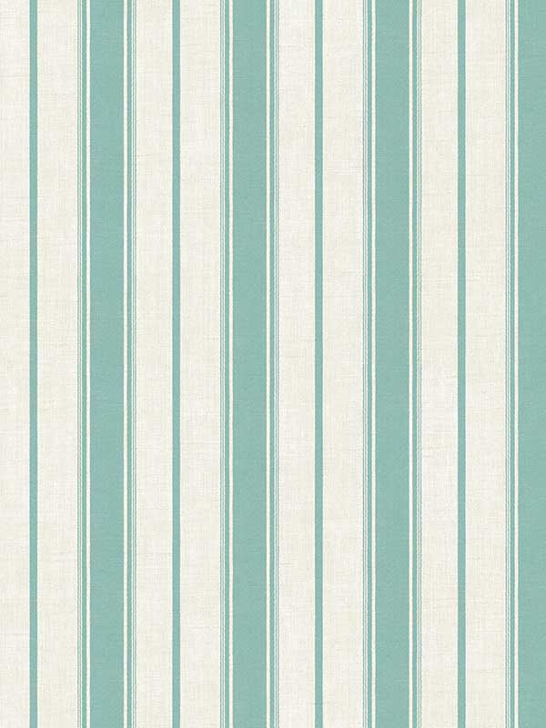 Eliott Linen Stripe fabric in minty meadow color - pattern number FC61514 - by Seabrook in the French Country collection