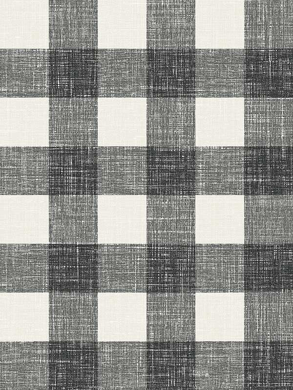 Bebe Gingham fabric in poppy seed color - pattern number FC62300 - by Seabrook in the French Country collection