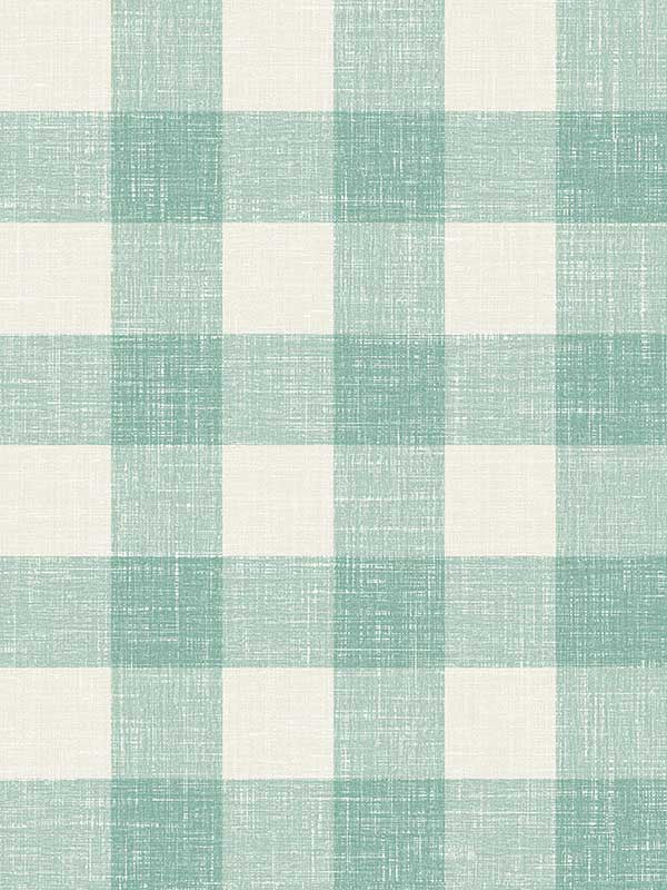 Bebe Gingham fabric in minty meadow color - pattern number FC62314 - by Seabrook in the French Country collection