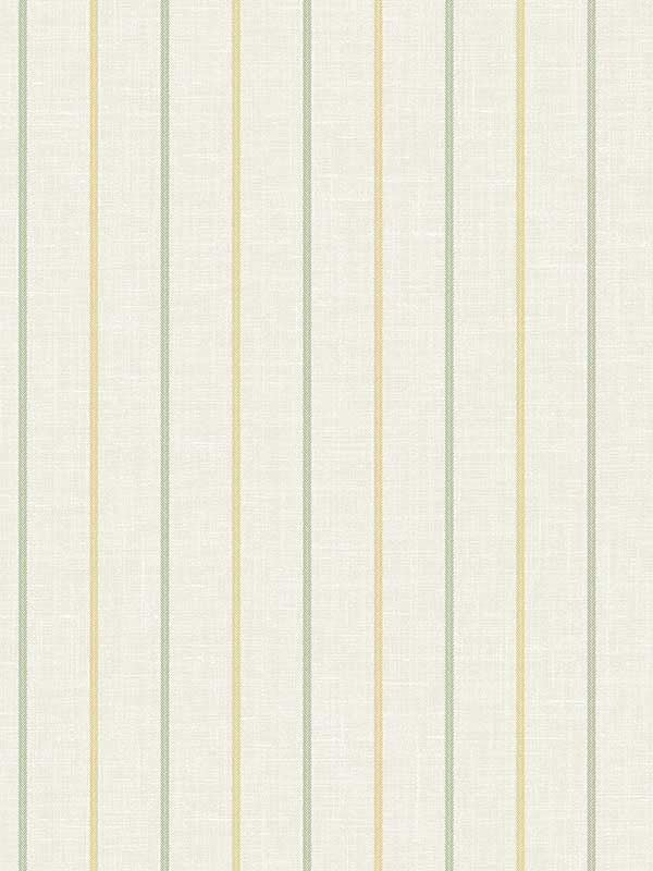 Andree Stripe wallpaper in dandelion and pomme color - pattern number FC62504 - by Seabrook in the French Country collection