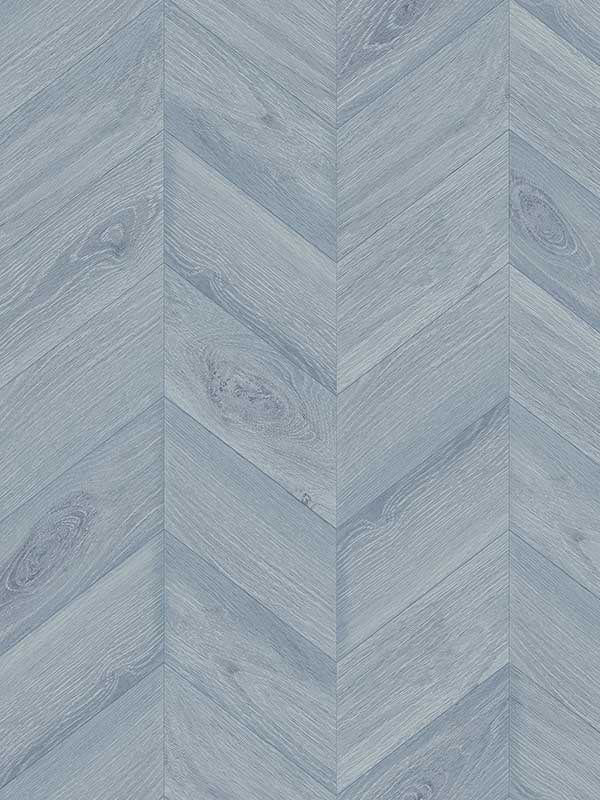 Keone Bay Chevron wallpaper in bay blue color - pattern number LN40812 - by Seabrook in the Lillian August Coastal Haven collection