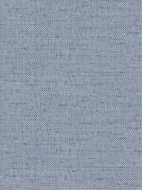 Kaya Faux Paperweave wallpaper in coastal blue color - pattern number LN41302 - by Seabrook in the Lillian August Coastal Haven collection