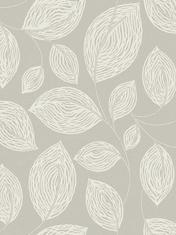 Contoured Leaves fabric in taupe color - pattern number EV3922 - by Candice Olson in the Casual Elegance collection