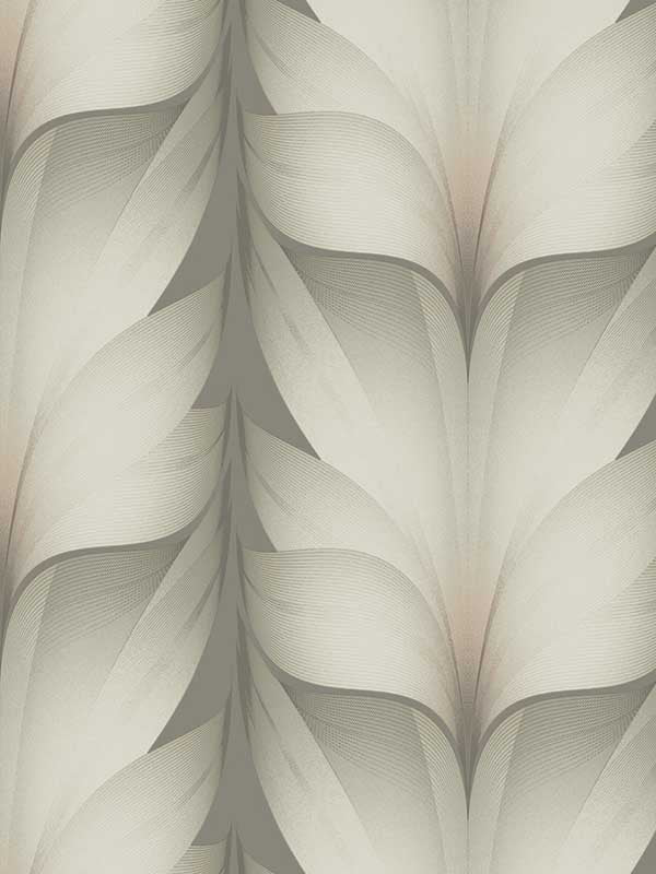 Lotus Light Stripe wallpaper in taupe and blush color - pattern number EV3952 - by Candice Olson in the Casual Elegance collection