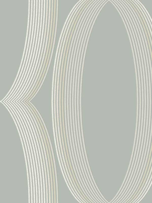 Progression Ogee wallpaper in light blue color - pattern number EV3985 - by Candice Olson in the Casual Elegance collection