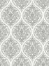 Emporium Ogee fabric in cream and silver color - pattern number 7002 - by Galerie in the Emporium collection