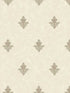 Mehndi Motif fabric in cream and gold color - pattern number 7013 - by Galerie in the Emporium collection