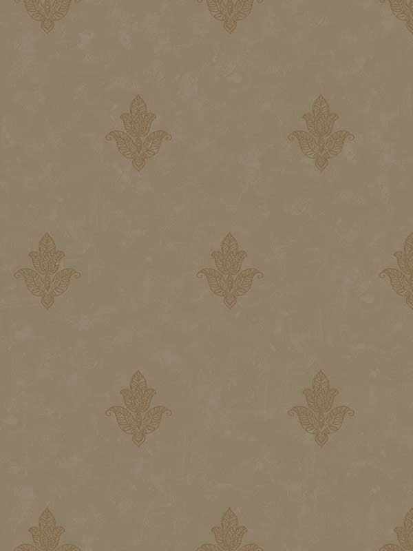 Mehndi Motif fabric in gold color - pattern number 7016 - by Galerie in the Emporium collection