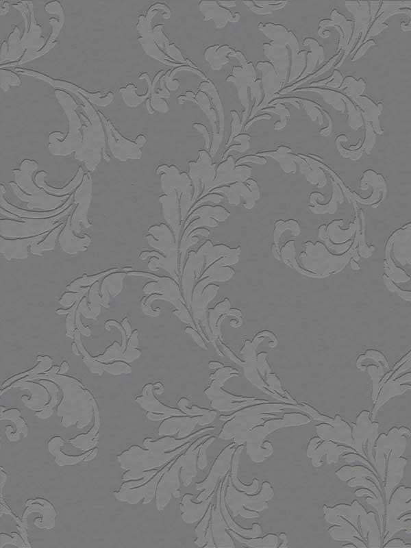 Acanthus Trail fabric in grey color - pattern number DWP025002 - by Galerie in the Emporium collection
