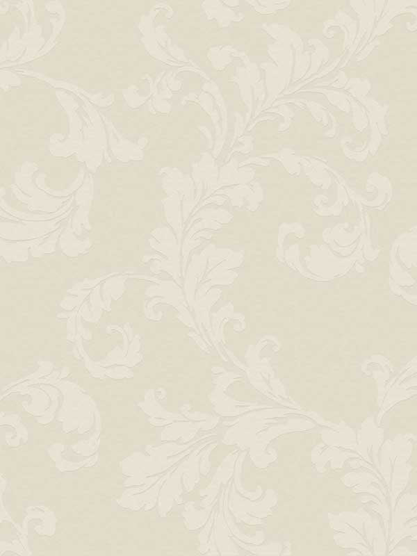 Acanthus Trail wallpaper in pearl color - pattern number DWP025005 - by Galerie in the Emporium collection