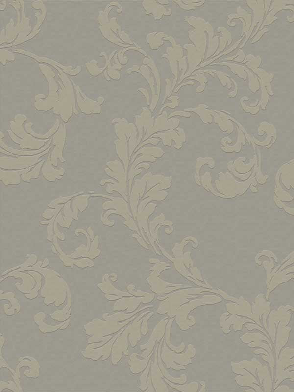 Acanthus Trail fabric in beige color - pattern number DWP025006 - by Galerie in the Emporium collection