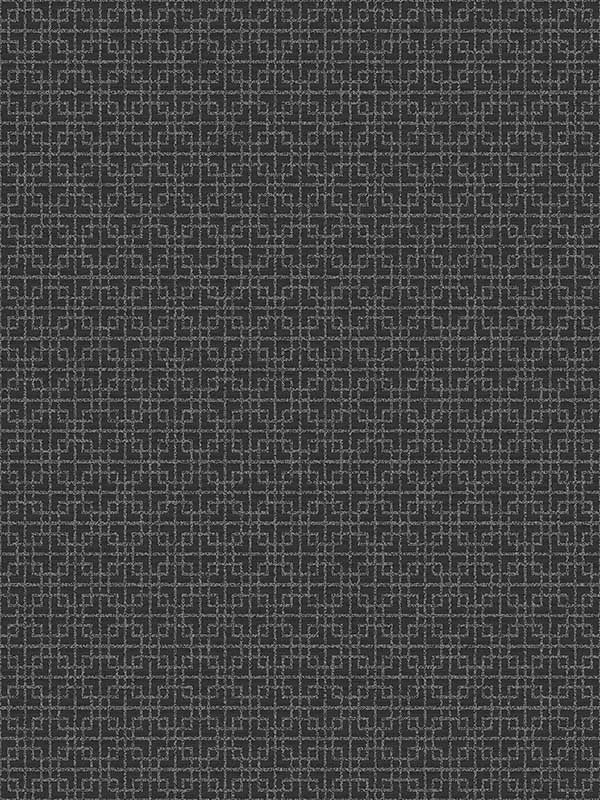 Greek Key Texture fabric in black color - pattern number G56594 - by Galerie in the TexStyle collection
