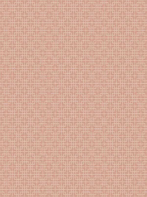 Greek Key Texture fabric in terracotta red color - pattern number G56599 - by Galerie in the TexStyle collection