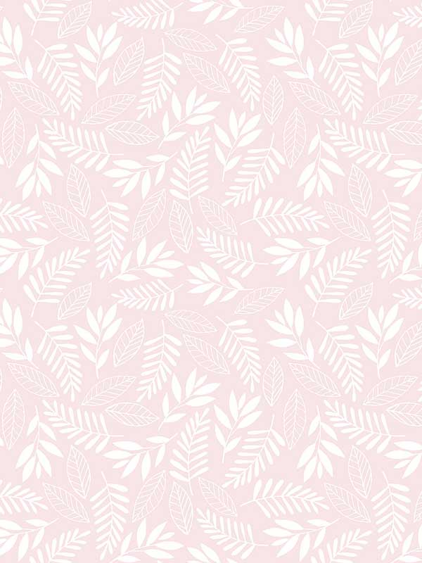 Koala Leaf wallpaper in pink color - pattern number G78382 - by Galerie in the Tiny Tots 2 collection