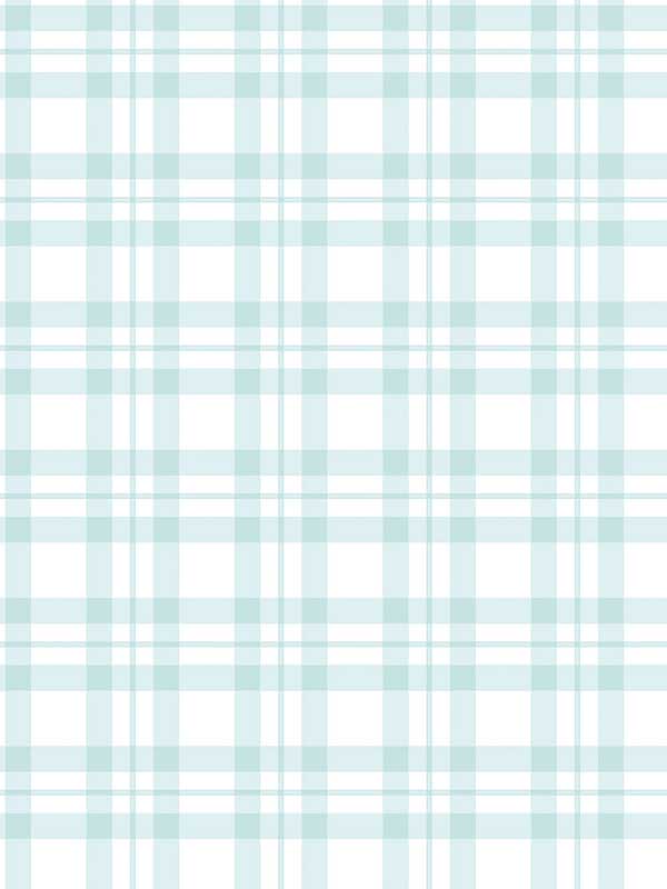 Plaid fabric in turquoise color - pattern number G78397 - by Galerie in the Tiny Tots 2 collection