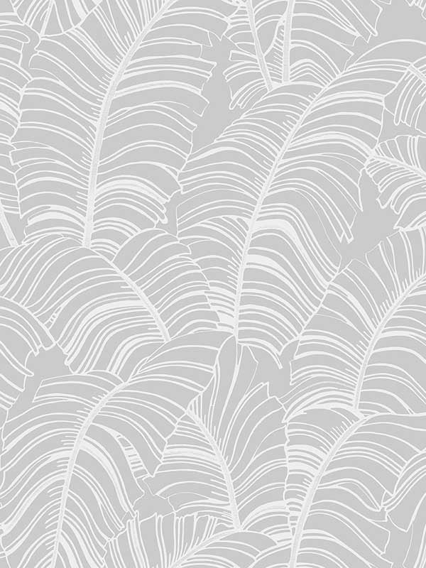 Broadleaf fabric in light grey color - pattern number G78298 - by Galerie in the Bazaar collection