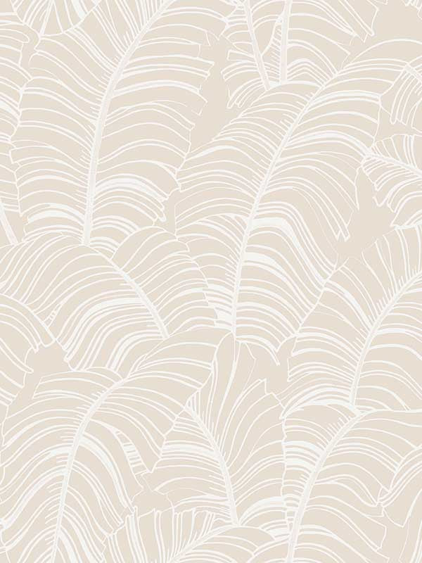 Broadleaf fabric in neutral taupe color - pattern number G78300 - by Galerie in the Bazaar collection