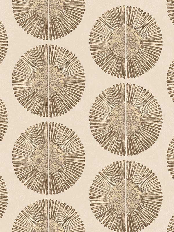 Soleil fabric in brown gold color - pattern number G78332 - by Galerie in the Bazaar collection