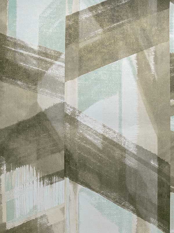 Glaze wallpaper in aqua color - pattern number 26793 - by Galerie in the Crafted collection