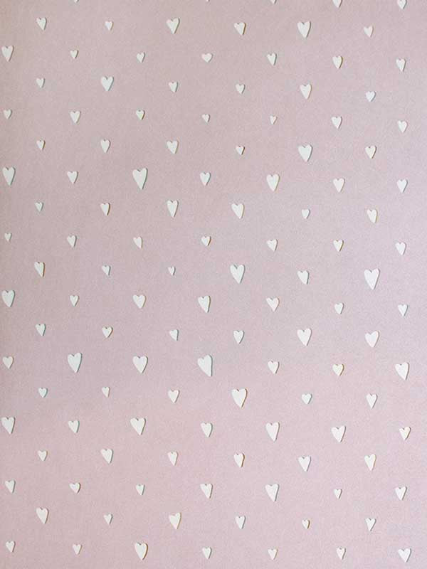 Glitter Hearts wallpaper in rose color - pattern number 26817 - by Galerie in the Great Kids collection