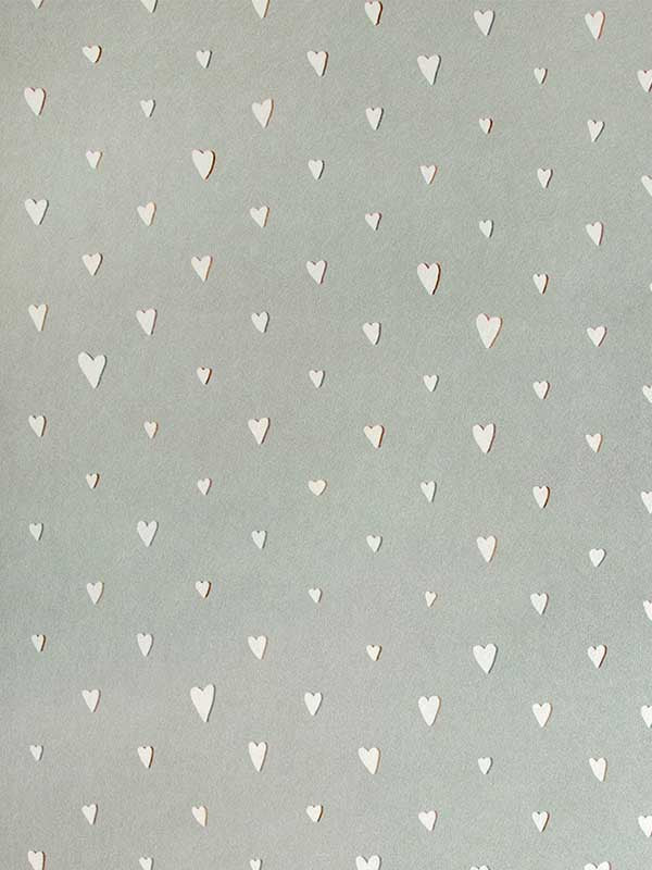 Glitter Hearts fabric in sage color - pattern number 26818 - by Galerie in the Great Kids collection